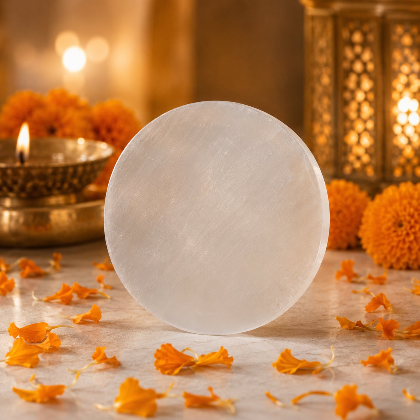 Selenite Crystal Charging Plate Disc