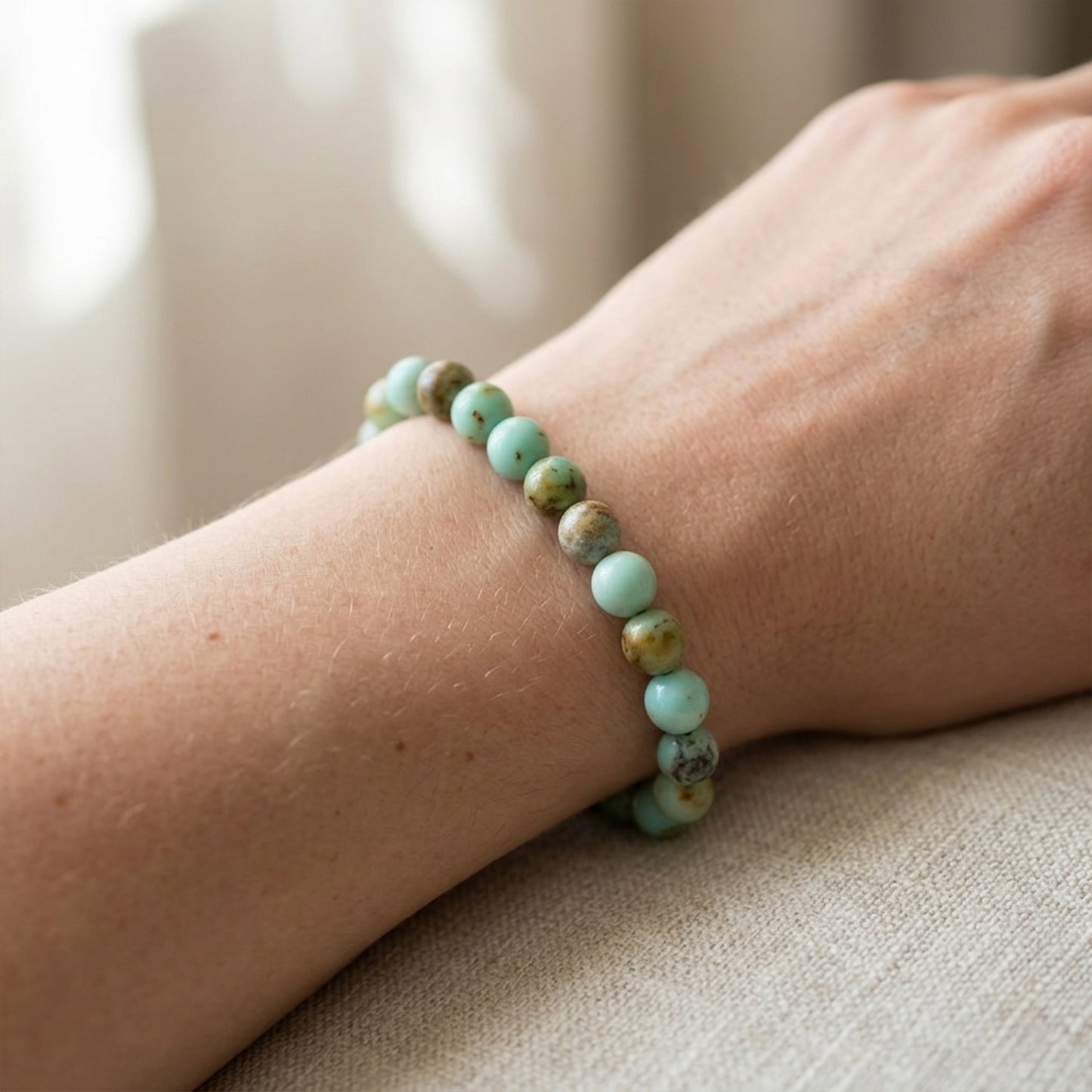 Natural Chrysocolla Stone Bracelet