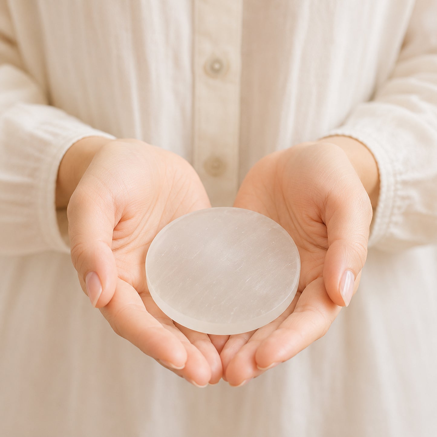 Selenite Crystal Charging Plate Disc