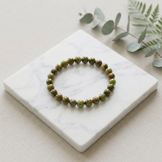 Natural Peridot Stone Bracelet
