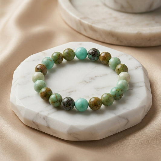 Natural Chrysocolla Stone Bracelet