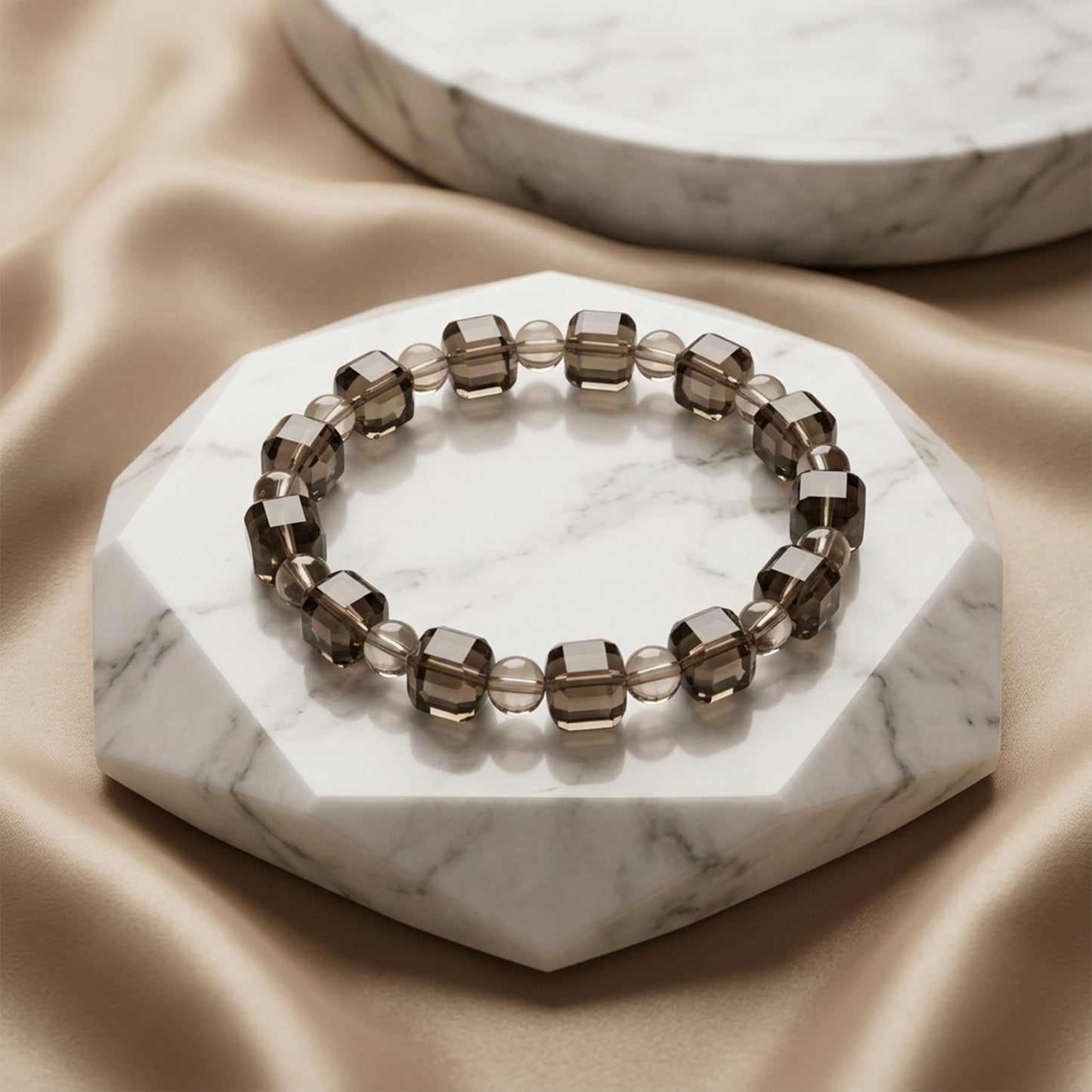 Natural Smokey Stone Bracelet