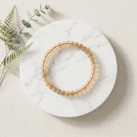 Natural Citrine Bangle Bracelet