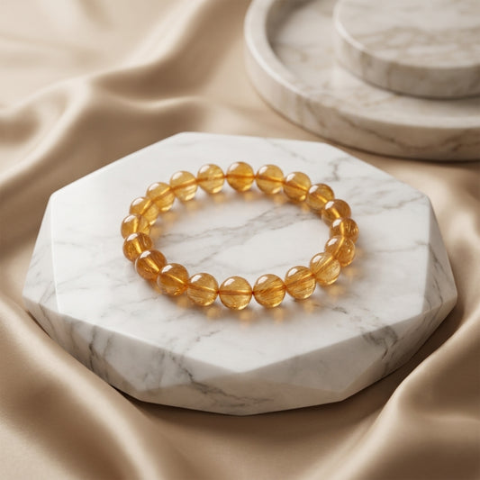 Natural Andesine Stone Bracelet