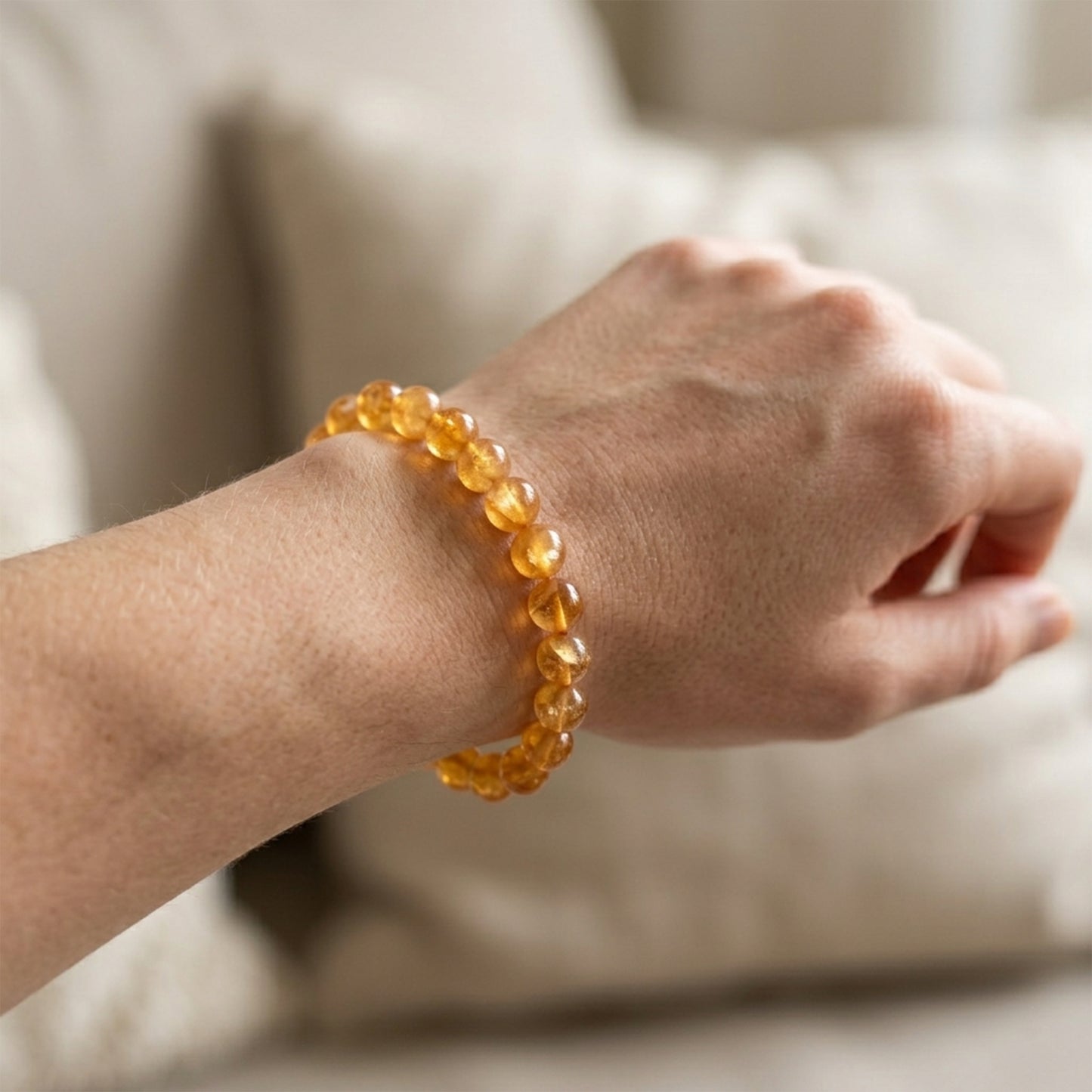 Natural Andesine Stone Bracelet