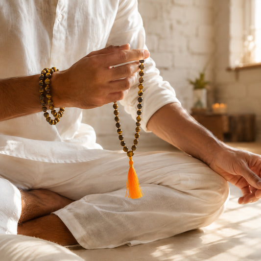 Natural Tiger Eye Mala