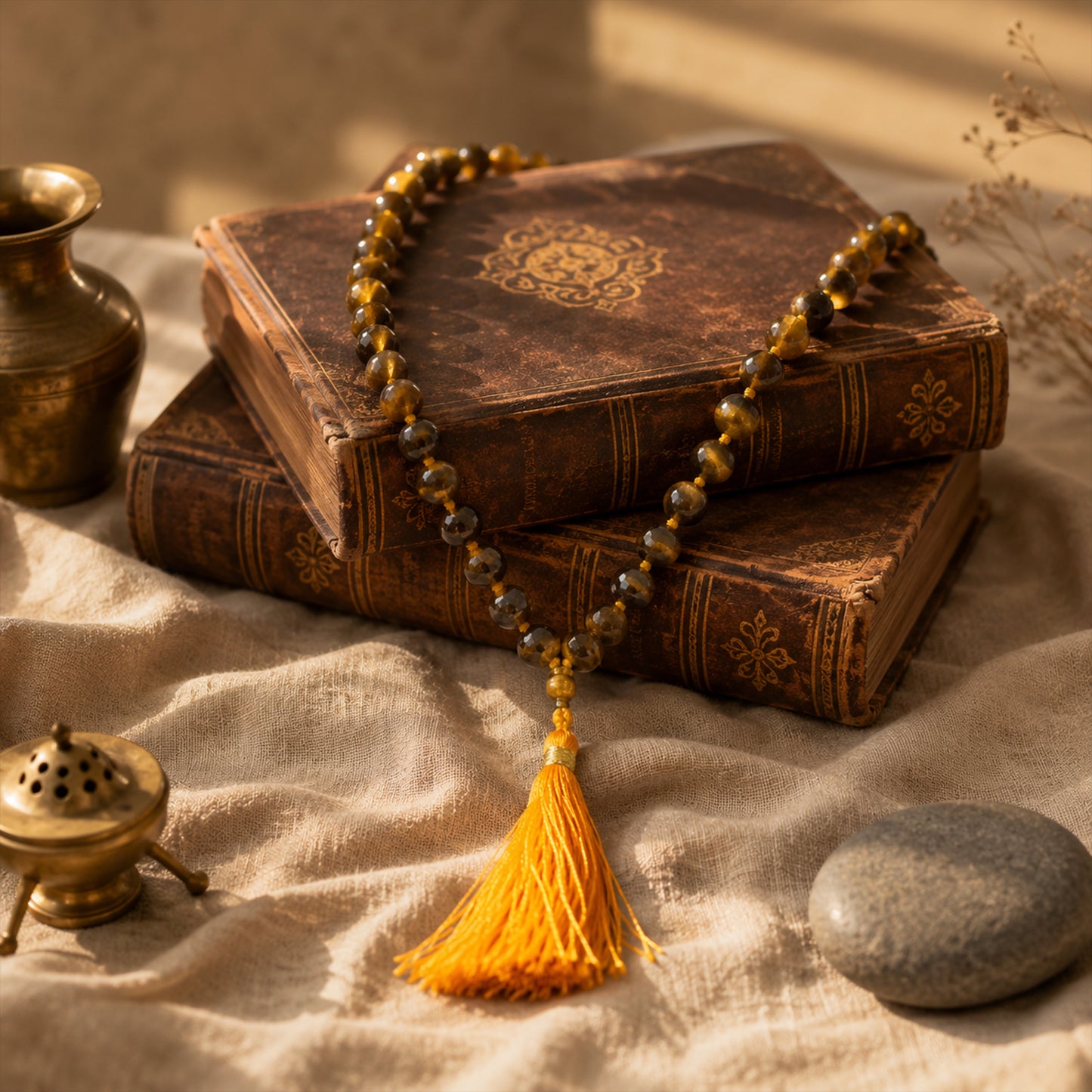 Natural Tiger Eye Mala