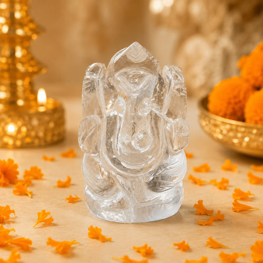 Sphatik Ganesh Statue